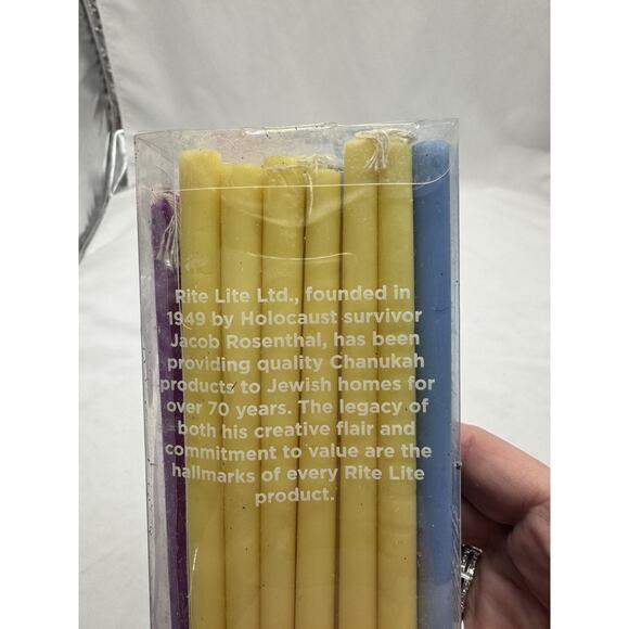 45 Rite Lite Chanukah Candles Hanukkah Multi Color - Picture 6 of 6